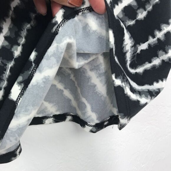 Soybu Black Gray Tie Dye Design Strappy Fit and Flare Dress Small - Picture 3 of 7